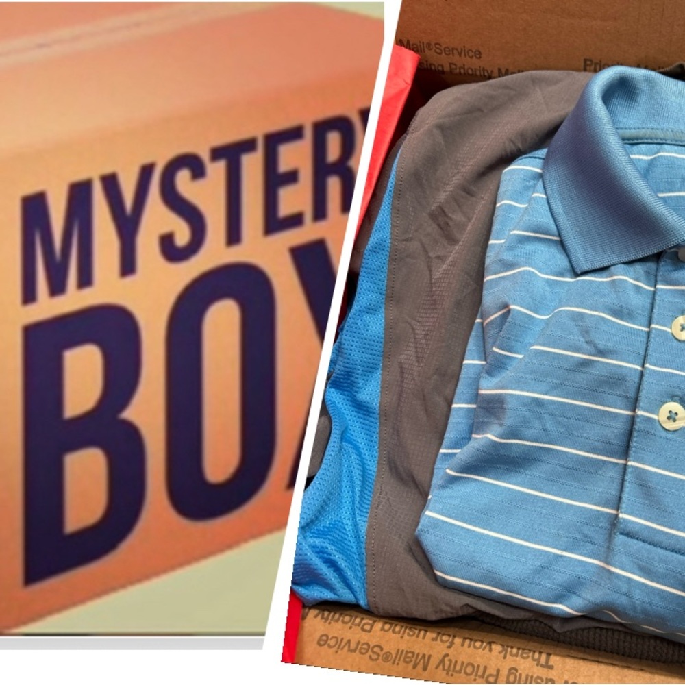 MYSTERY BOX MENS CLOTHING Sz S BUNDLE FOR RESALE Or SELF MB103 (5 Lb Box)